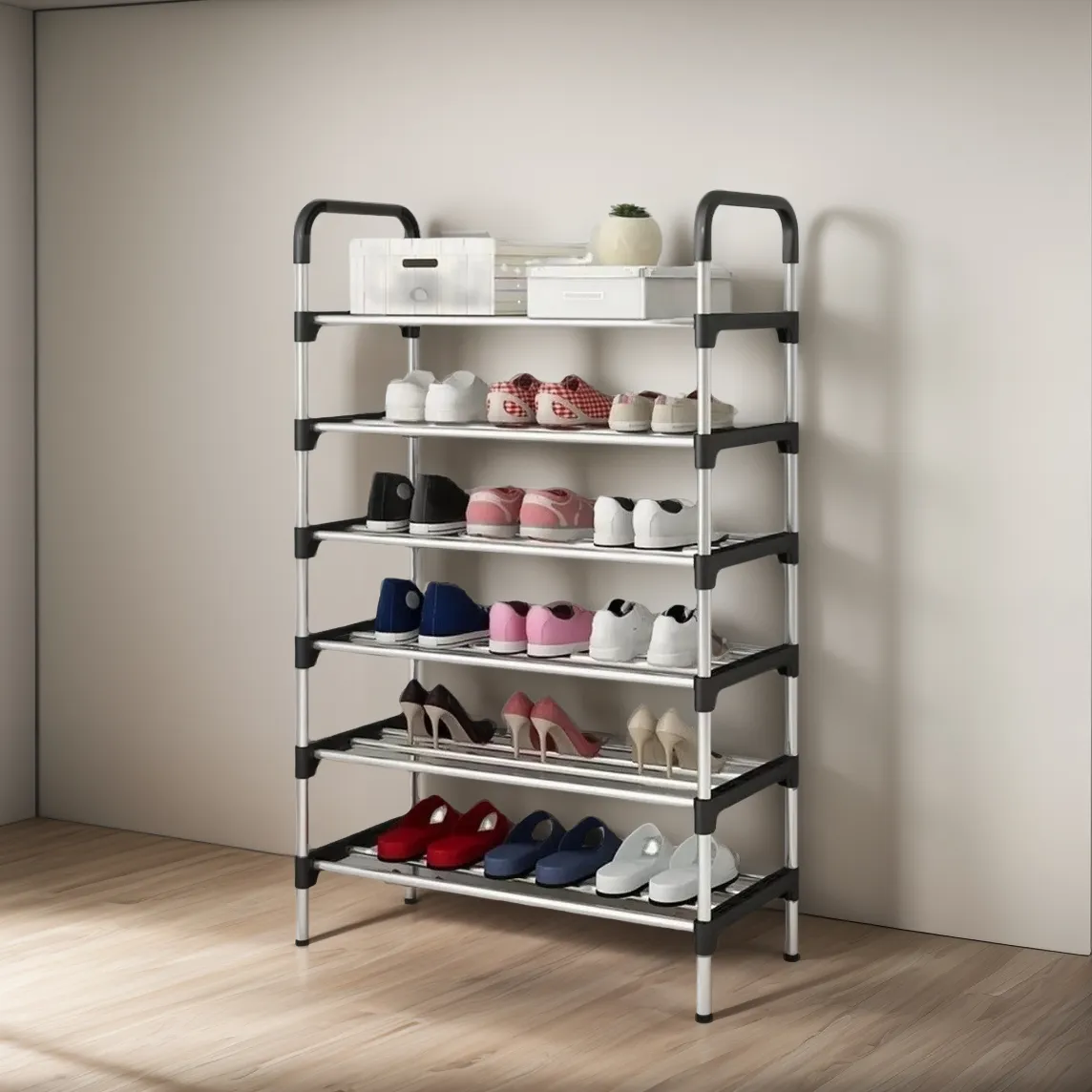 Organizador Zapatero Metalico 6 Niveles